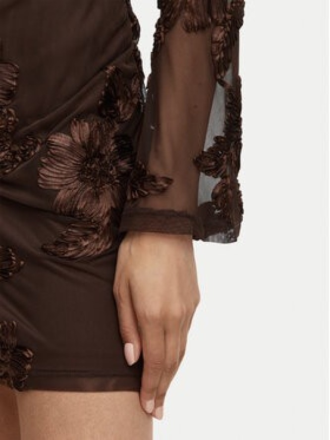 Vero Moda Sukienka koktajlowa VmQuinn 10348613 Brązowy Regular Fit