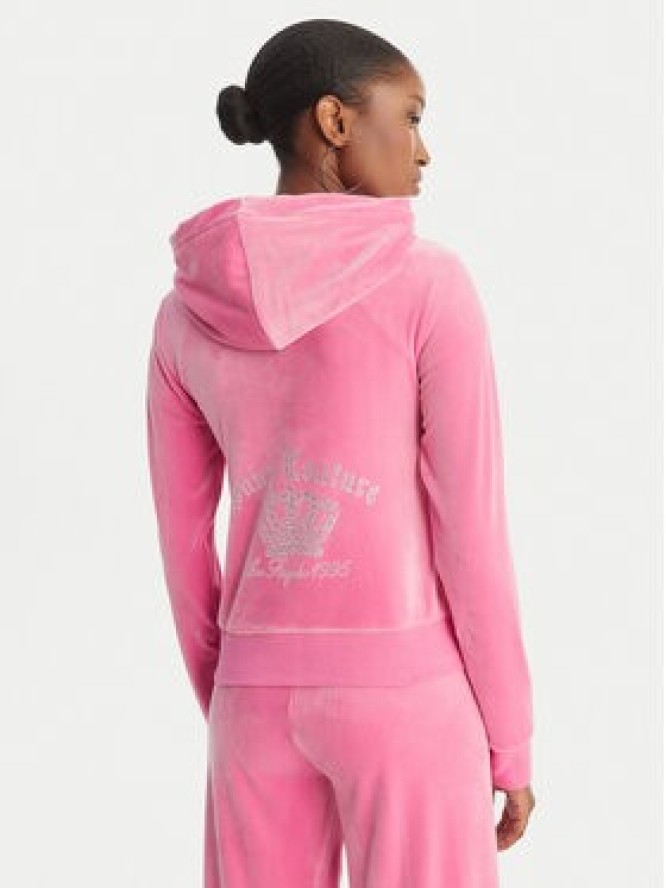 Juicy Couture Bluza Gothic Crown JCBAS126805 Różowy Slim Fit