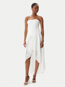 Bardot Sukienka koktajlowa Felicidad Strapless 59843DB Biały Regular Fit