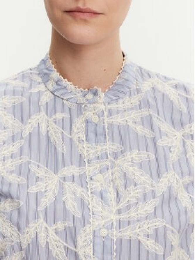 Munthe Koszula Fredia 251103025136 Niebieski Regular Fit