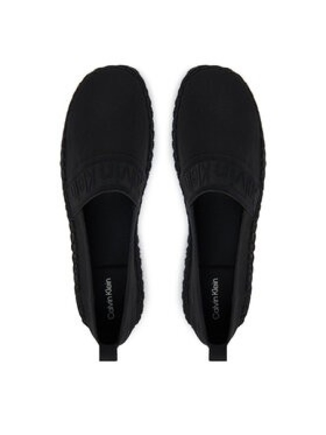 Calvin Klein Espadryle Oblique Espadrille Webbing HW0HW02934 Czarny