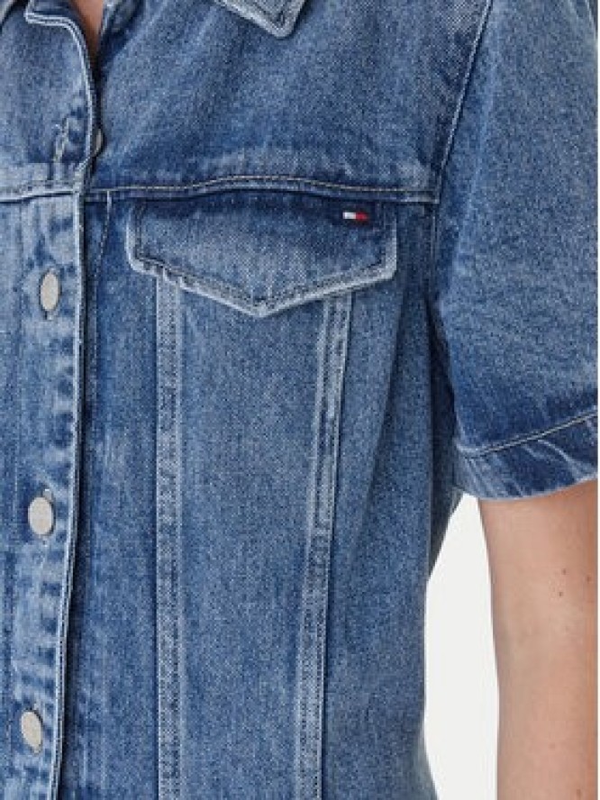 Tommy Hilfiger Sukienka jeansowa WW0WW46638 Niebieski Slim Fit