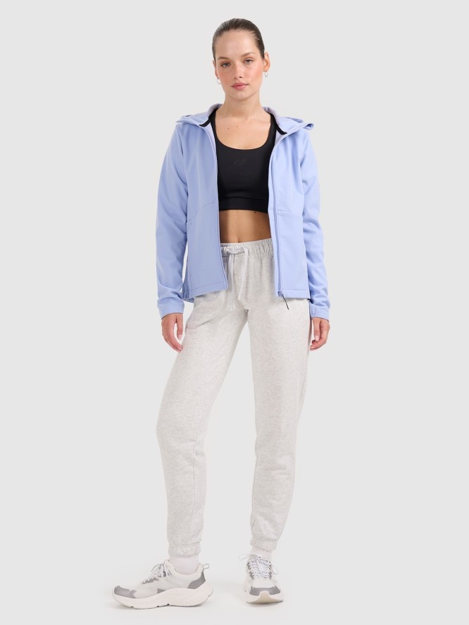 4F Kurtka softshell wiatroodporna membrana 5000 damska - niebieska XXL