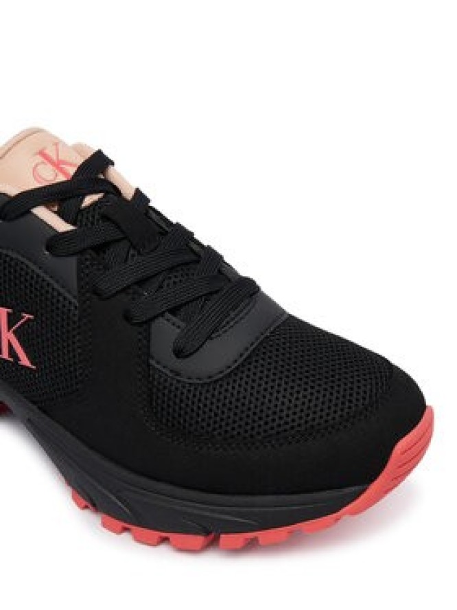 Calvin Klein Sneakersy Hike Runner Lace Up Su Mesh Wmn HW0HW03440 Czarny