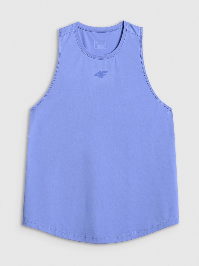 4F Top treningowy szybkoschnący damski - niebieski S