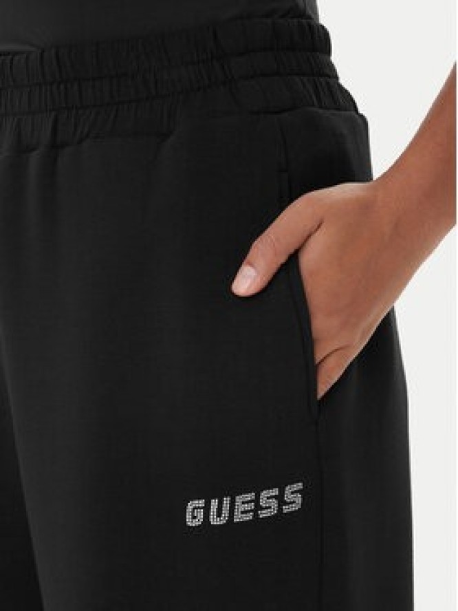 Guess Spodnie dresowe Cecilia V4BB13 K7UW2 Czarny Regular Fit