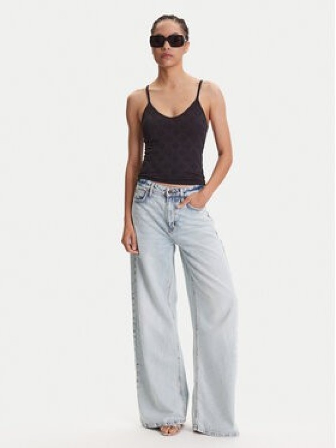 Guess Top V5YP05 Z3OA0 Czarny Slim Fit