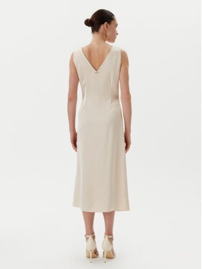 Rinascimento Sukienka koktajlowa CFC0122928003 Beżowy Regular Fit