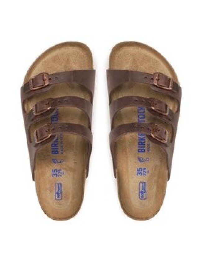 Birkenstock Klapki Florida 53901 Brązowy