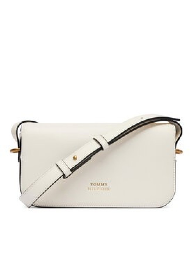 Tommy Hilfiger Torebka Th Script Flap Crossover AW0AW18399 Biały