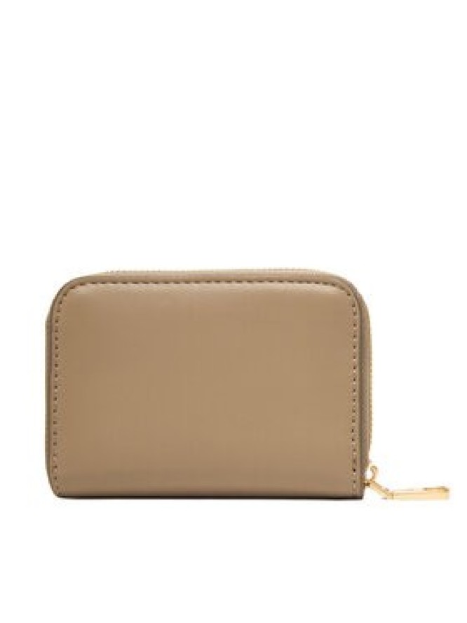 Calvin Klein Portfel Bold Ck Medium Zip Around LV04F1154G Beżowy