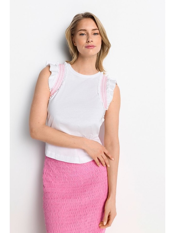 Rich & Royal Bluzka w kolorze białym rozmiar: L