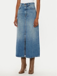 Weekend Max Mara Spódnica jeansowa Gesso 2515101061 Niebieski Regular Fit