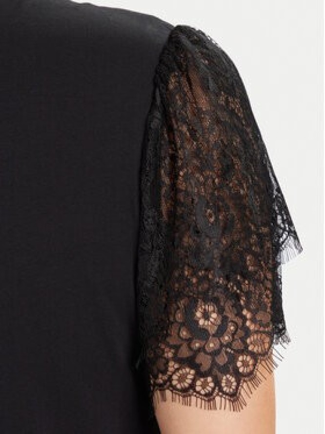 Fracomina T-Shirt FR25WT3059J401G1 Czarny Regular Fit