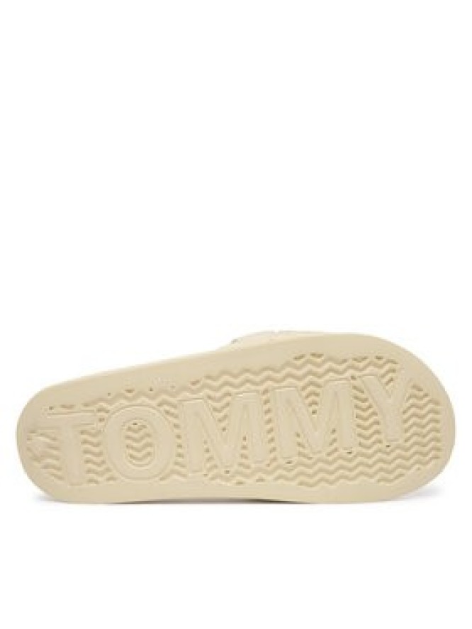 Tommy Jeans Klapki Tjw Braided Slides EN0EN02975 Écru