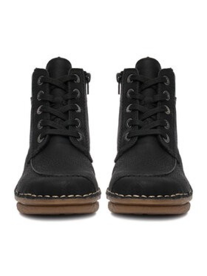 Rieker Trzewiki 73303-00 Czarny