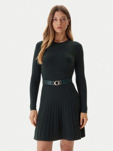 Guess Sukienka dzianinowa W5BK68 Z2YJ2 Zielony Slim Fit