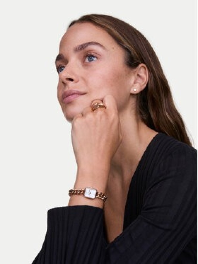 Daniel Wellington Zegarek Jolie Chain 15 DW00100835 Różowe złoto