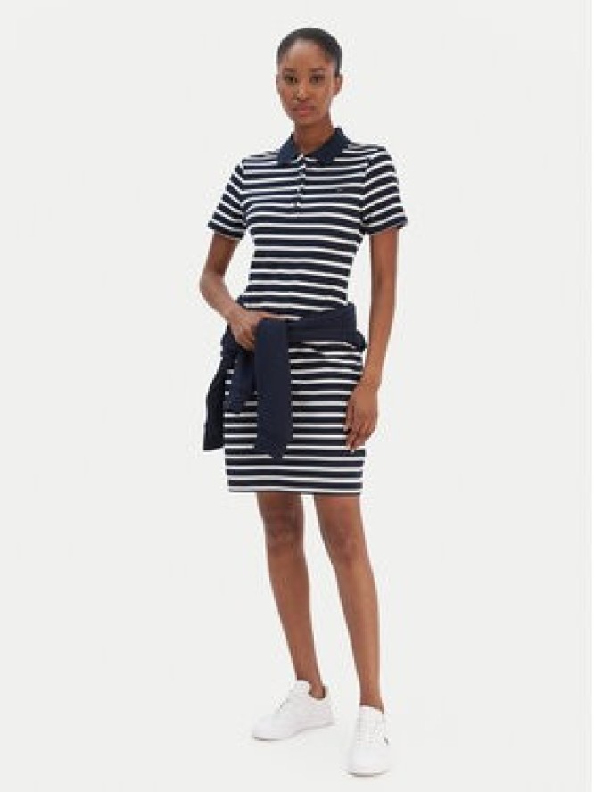 Tommy Hilfiger Sukienka codzienna 1985 WW0WW43228 Granatowy Slim Fit