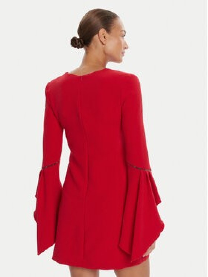 Rinascimento Sukienka koktajlowa CFC0126187003 Czerwony Slim Fit