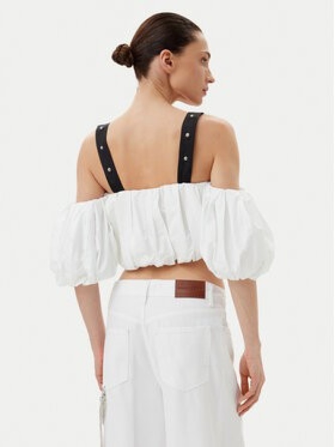 PINKO Top 105176 A2LD Biały Regular Fit