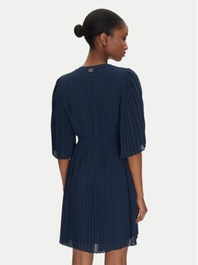 TWINSET Sukienka koktajlowa 251TP2051 Granatowy Loose Fit