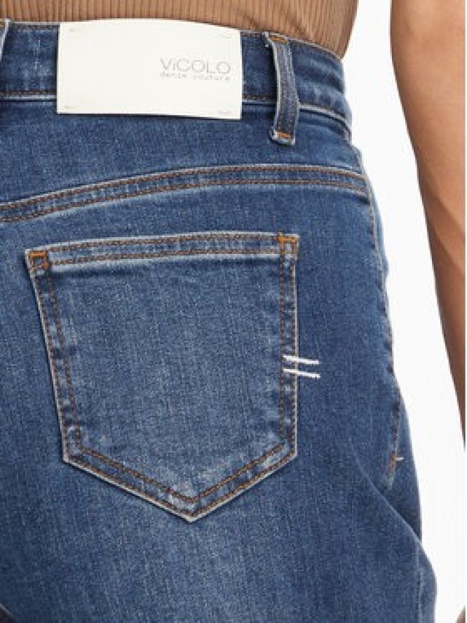 ViCOLO Jeansy DD5078 Niebieski Wide Leg