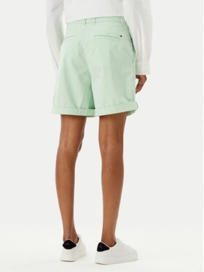 Tommy Hilfiger Szorty materiałowe WW0WW42457 Zielony Regular Fit