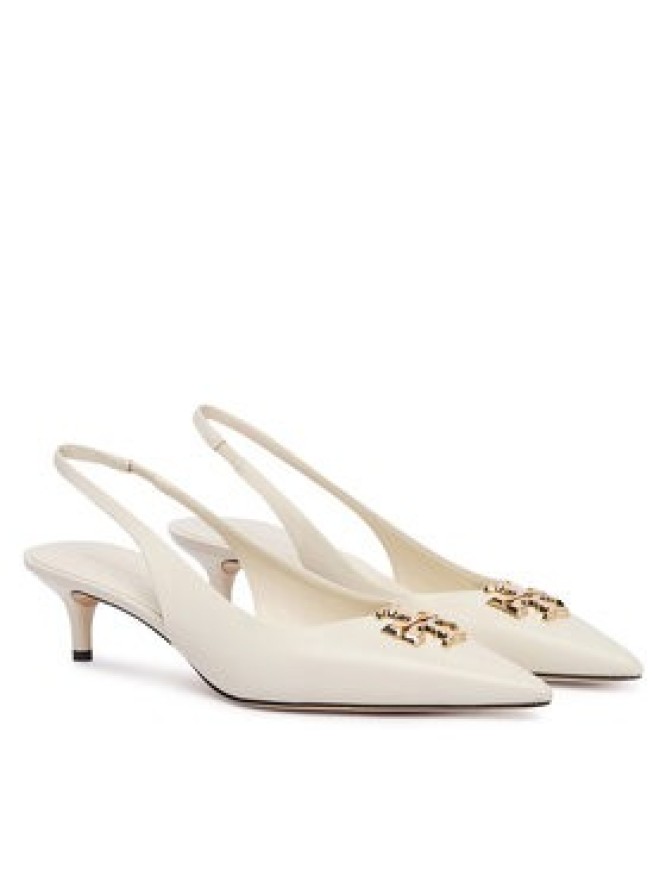 Tory Burch Czółenka Eleanor Slingback 181018 Écru