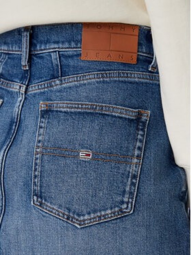 Tommy Jeans Spódnica jeansowa DW0DW20136 Niebieski Mom Fit