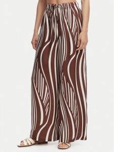 Seafolly Spodnie materiałowe Coastline 55541-PA Brązowy Wide Leg