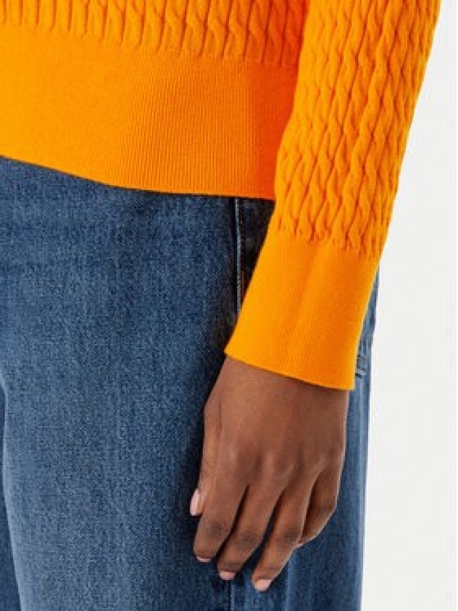 Tommy Hilfiger Sweter Fine WW0WW44993 Pomarańczowy Regular Fit