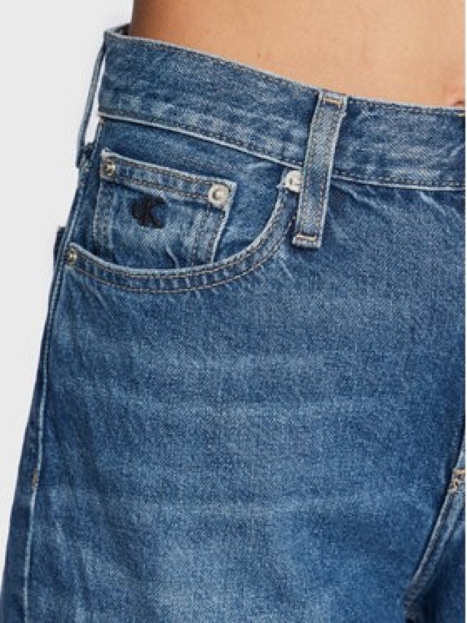 Calvin Klein Jeans Jeansy J20J220194 Niebieski Mom Fit