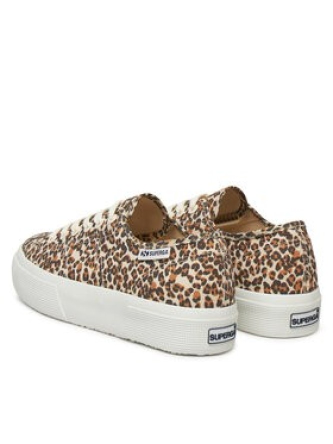 Superga Sneakersy Platform Leopard Print Brązowy