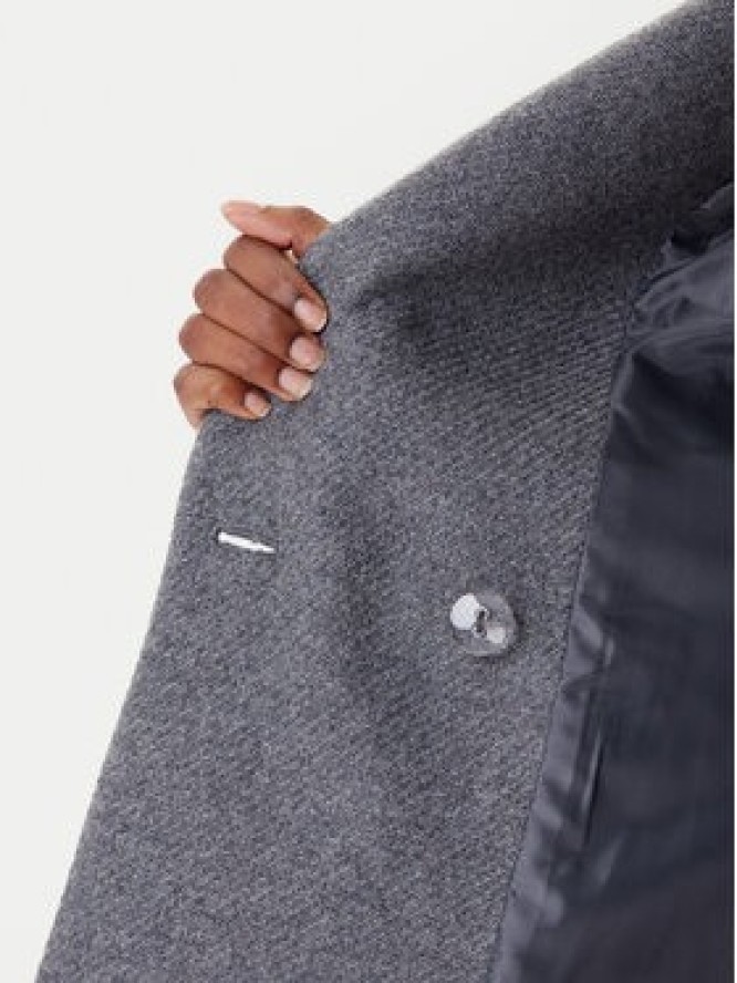 Rinascimento Płaszcz wełniany CFC0126218003 Szary Regular Fit