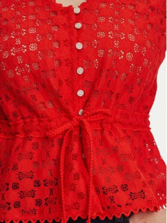 Morgan Bluzka 231-DATE Czerwony Slim Fit