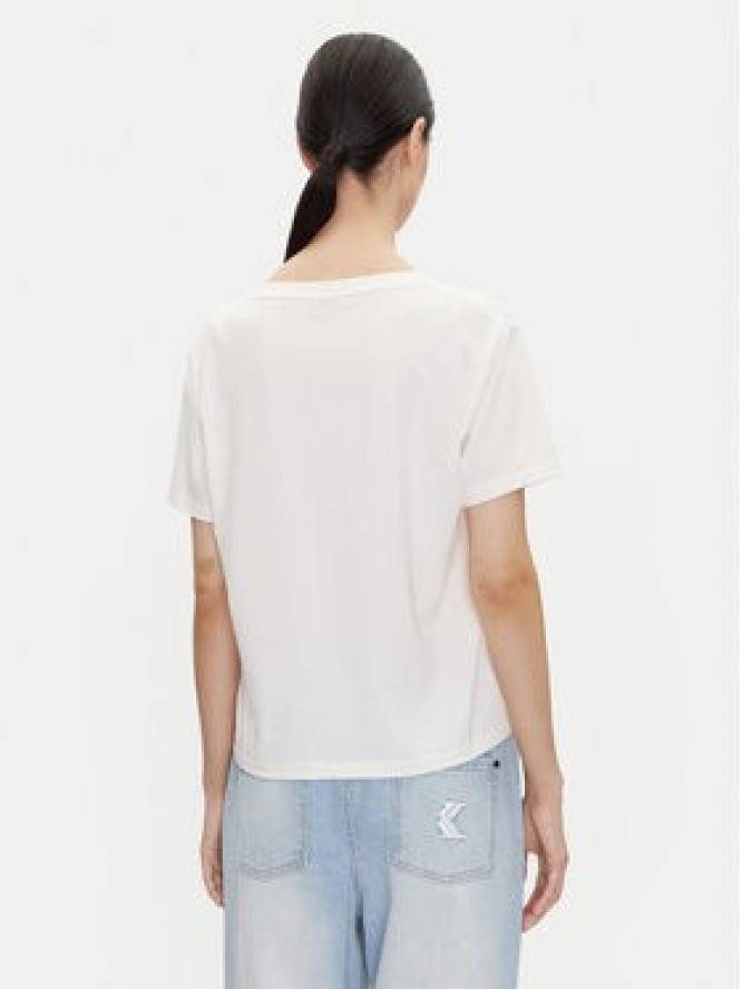 HUGO T-Shirt Nika_T-Shirt 50540046 Écru Regular Fit