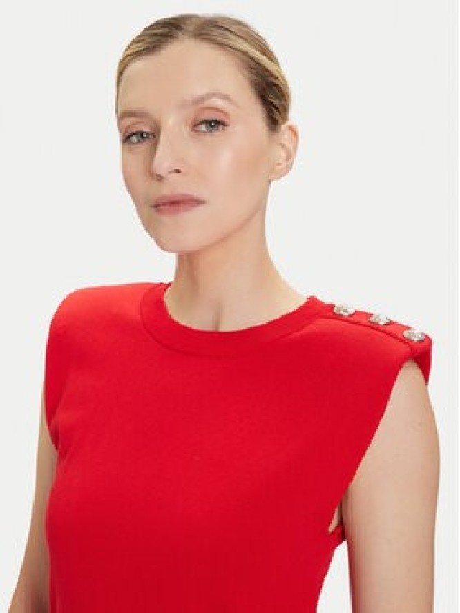 Morgan Sweter 252-MRANA Czerwony Regular Fit