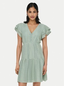 ONLY Sukienka letnia Helena 15303058 Zielony jasny Regular Fit