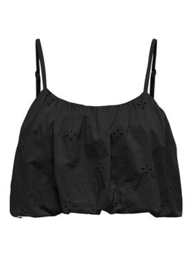 ONLY Top Lou 15342566 Czarny Cropped Fit