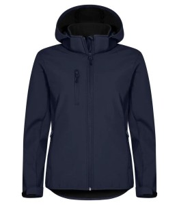 clique Damska Softshell z Kapturem – 3-warstwowa, 96% poliester z recyklingu