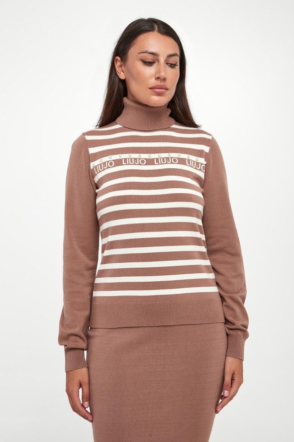 Golf damski w paski LIU JO