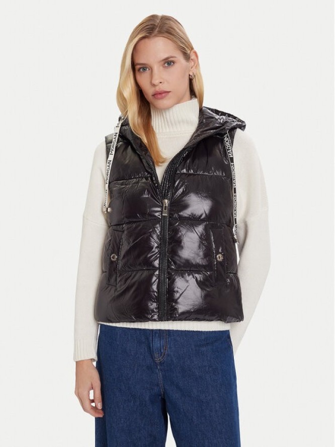 Morgan Bezrękawnik 252-GMODON Czarny Regular Fit