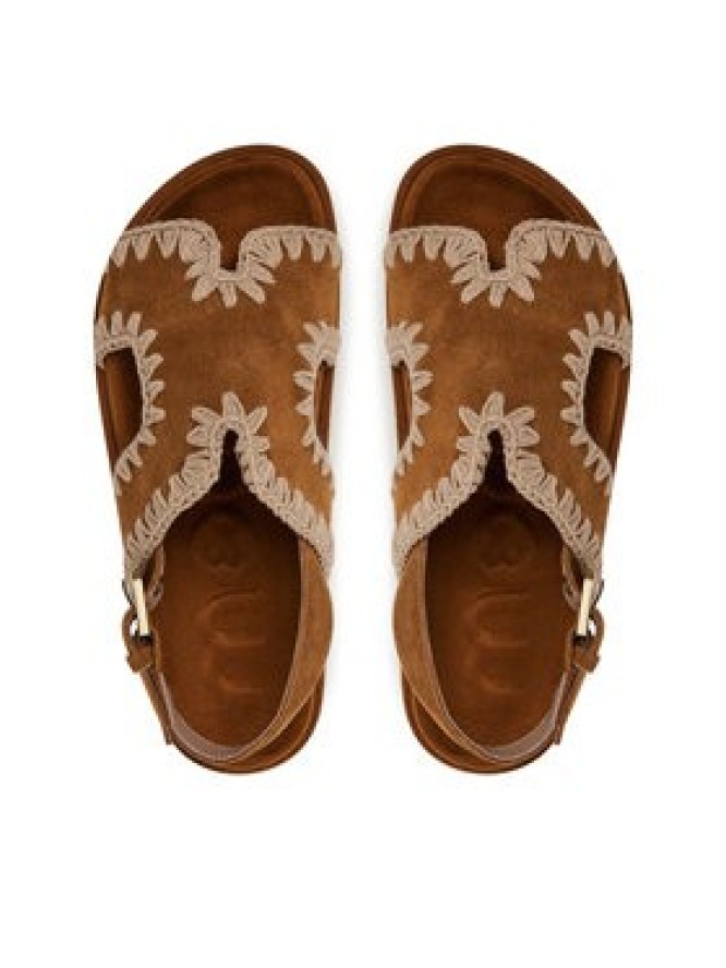 Mou Sandały Low bio sandal MU.SW631006A Brązowy