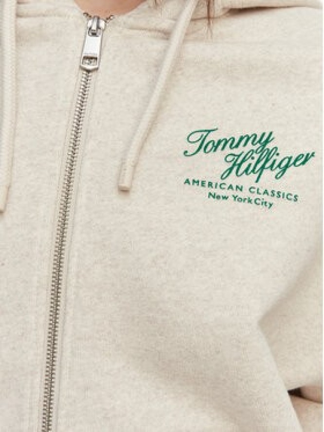 Tommy Hilfiger Bluza Terry WW0WW47845 Kremowy Relaxed Fit