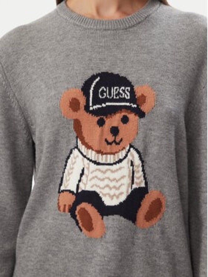 Guess Sweter W6BR84 Z1927 Szary Regular Fit