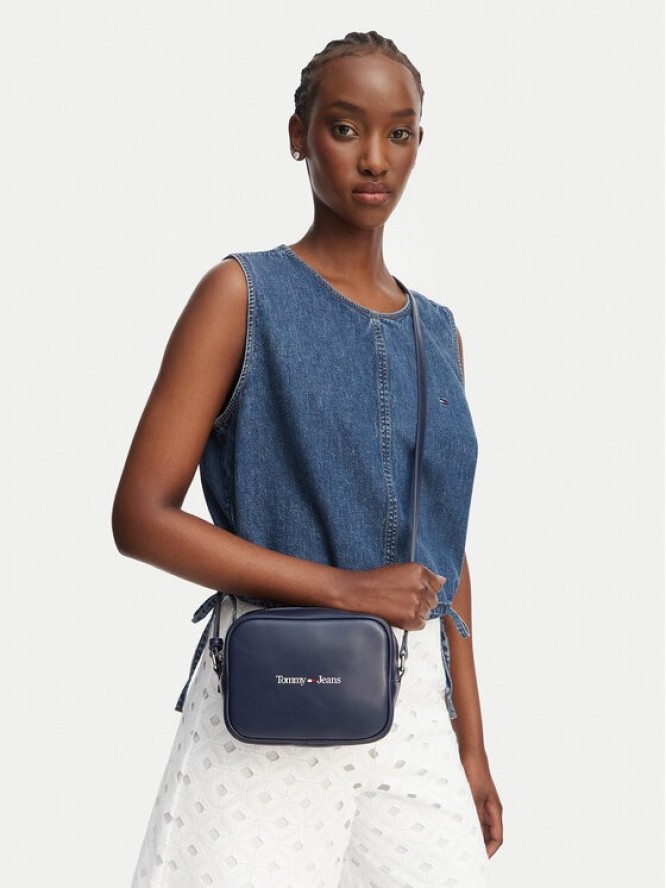 Tommy Jeans Torebka Camera Bag AW0AW15029 Granatowy