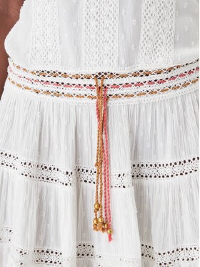 Banana Moon Sukienka letnia Martina Seastar MZG10 Biały Regular Fit