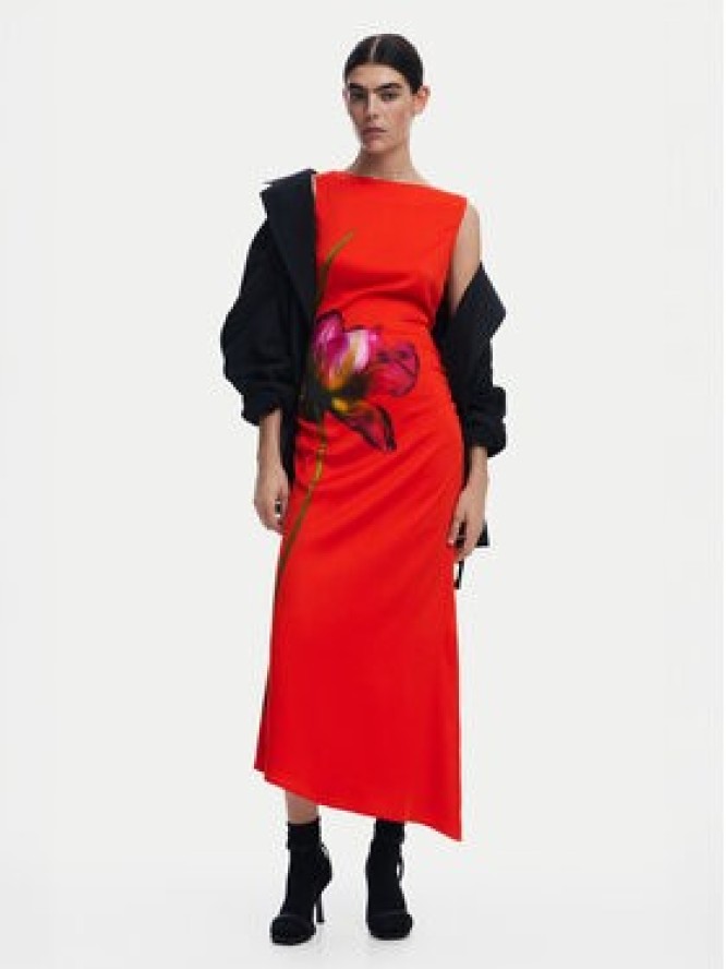 Desigual Sukienka codzienna Reims 25SWVW07 Czerwony Regular Fit