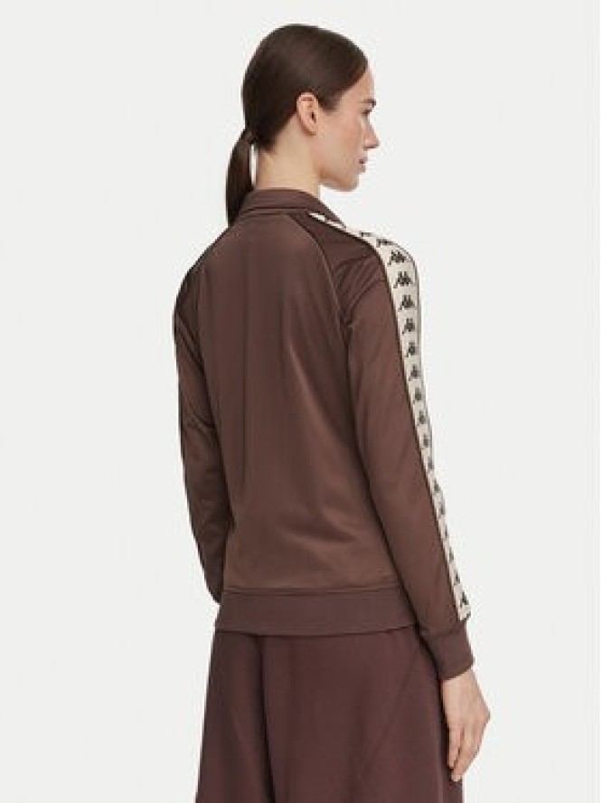 Kappa Bluza 222 Banda Wanniston Slim 301PSC0 Brązowy Regular Fit